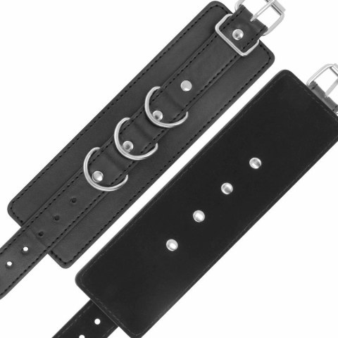Darkness regulowane mankiety na kostki skora PVC czarne DARKNESS