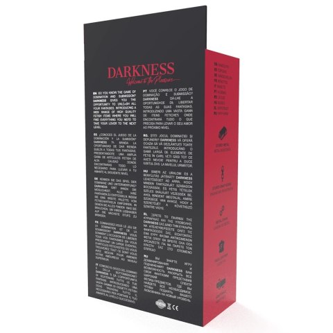 Darkness regulowane mankiety na kostki skora PVC czarne DARKNESS