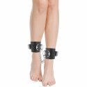 Darkness regulowane mankiety na kostki skora PVC czarne DARKNESS