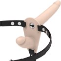 Fetish Submissive Harness Flesh Up - system uprzęży z podwojnym wibratorem, regulowany FETISH SUBMISSIVE