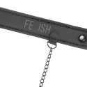 Fetish Submissive Ring Gag z zaciskami na piersi, skora wegańska FETISH SUBMISSIVE