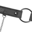 Fetish Submissive Ring Gag z zaciskami na piersi, skora wegańska FETISH SUBMISSIVE