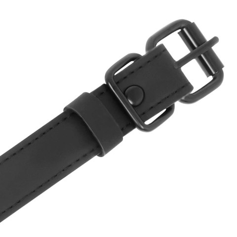 Fetish Submissive Ring Gag z zaciskami na piersi, skora wegańska FETISH SUBMISSIVE