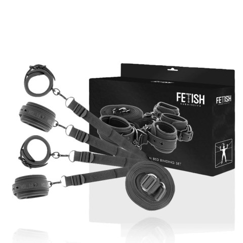 Fetish Submissive Zestaw Kajdanek i Pasow z Neoprenową Podszewką FETISH SUBMISSIVE