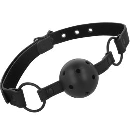 Intense Fetish Pasek z kulą vegan leather - regulowany, czarny INTENSE