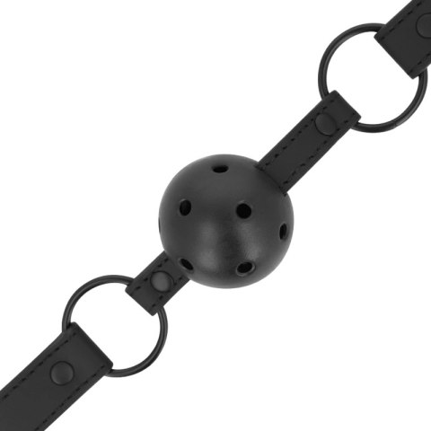 Intense Fetish Pasek z kulą vegan leather - regulowany, czarny INTENSE