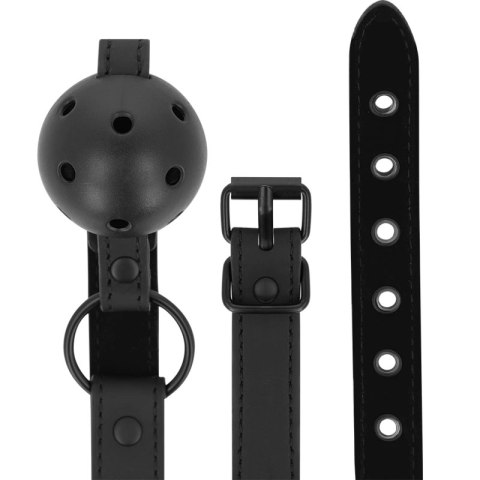 Intense Fetish Pasek z kulą vegan leather - regulowany, czarny INTENSE