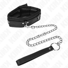 KINK Naszyjnik Model 4 z Paskiem 65 cm, Regulowany 36,5-50 cm, Czarny KINK