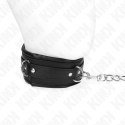 KINK Naszyjnik Model 4 z Paskiem 65 cm, Regulowany 36,5-50 cm, Czarny KINK