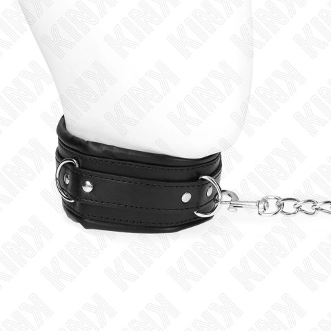 KINK Naszyjnik Model 4 z Paskiem 65 cm, Regulowany 36,5-50 cm, Czarny KINK