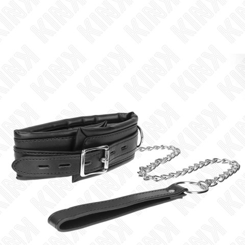 KINK Naszyjnik Model 4 z Paskiem 65 cm, Regulowany 36,5-50 cm, Czarny KINK