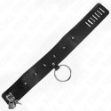 KINK Naszyjnik z Smyczą 65 cm Regulowany z Srebrnymi Ćwiekami, Model 2 KINK