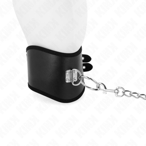 KINK Naszyjnik z szerokim paskiem, regulowany 40-55×10 cm, długość 65 cm KINK