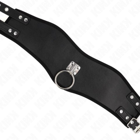 KINK Naszyjnik z szerokim paskiem, regulowany 40-55×10 cm, długość 65 cm KINK