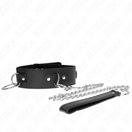 KINK Naszyjnik ze Smyczą 65cm, 3 Pierścienie, Model 2, Regulowany 36-43cm KINK