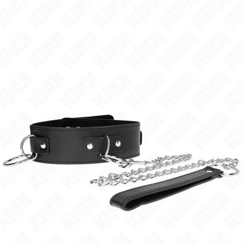 KINK Naszyjnik ze Smyczą 65cm, 3 Pierścienie, Model 2, Regulowany 36-43cm KINK