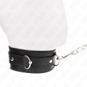 KINK Obroża z paskiem 65 cm, czarna, regulowana 54x4,5 cm KINK