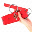 KINK Red Collar z Kryształkami, Regulowany, Pasek 65 cm, 35-51×7 cm KINK
