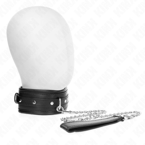 Kink Naszyjnik z paskiem błyszczącym, regulowany, 65 cm, czarny KINK