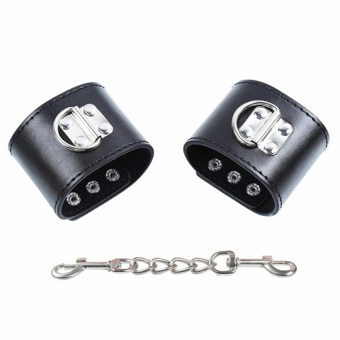 OHMAMA FETISH - Regulowane opaski na nadgarstki z metalowymi zatrzaskami OHMAMA