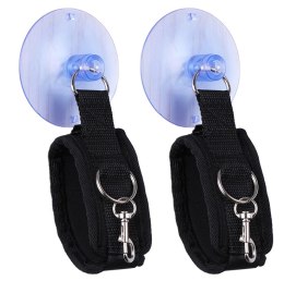 Ohmama Fetish - Uniwersalne mankiety na nadgarstki z przyssawką, regulowane OHMAMA