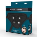 RockArmy Uprząż Regulowana z Elastycznymi Pierścieniami PU Czarna ROCK ARMY