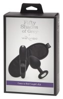 Fifty Shades of Grey Zestaw 3w1 Mini Wibrator, Korek z Kryształem, Opaska Fifty Shades of Grey