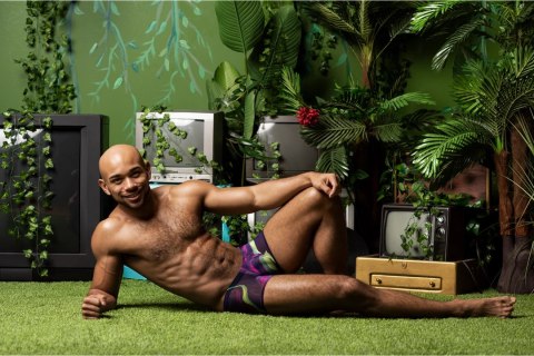 Male Power Heart Breaker Mini szorty M kolorowy wzor Pride Male Power