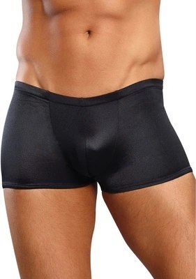 Male Power Satin Spandex Lo Rise szorty męskie czarne M wygodne Male Power