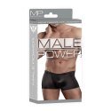 Male Power Satin Spandex Lo Rise szorty męskie czarne M wygodne Male Power