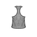 Male Power Stretch Net Tank top siateczkowy z wycięciem, czarny Male Power
