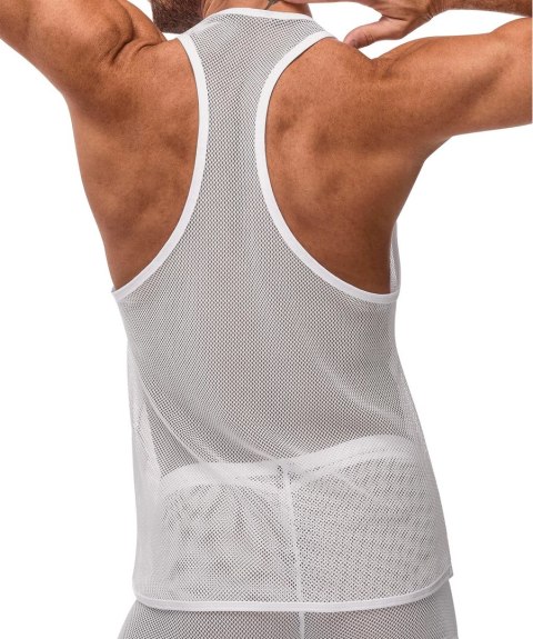 Male Power Stretch Net Top L/XL czarny siateczkowy tank Male Power