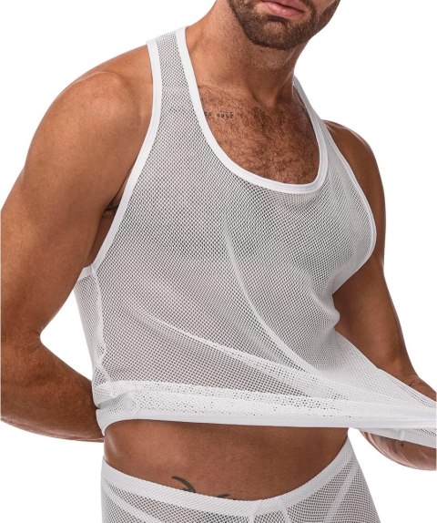 Male Power Stretch Net Top L/XL czarny siateczkowy tank Male Power