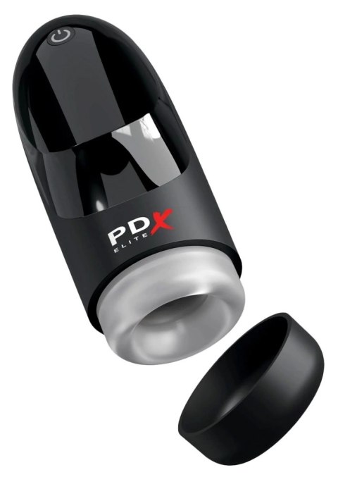 PDX Elite Hydrogasm Frosted Black - zaawansowana maszyna intymna, wodoodporna PDX