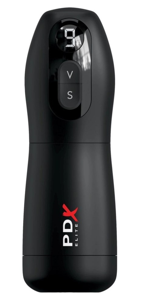PDX Elite Suck-O-Matic Frosted Black - Automatyczna maszyna intymna 7 trybow PDX