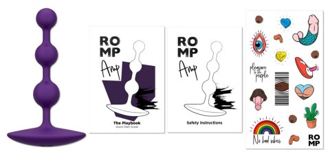 ROMP Amp - Koraliki silikonowe 3 rozmiary, elastyczne, 13,5 cm ROMP