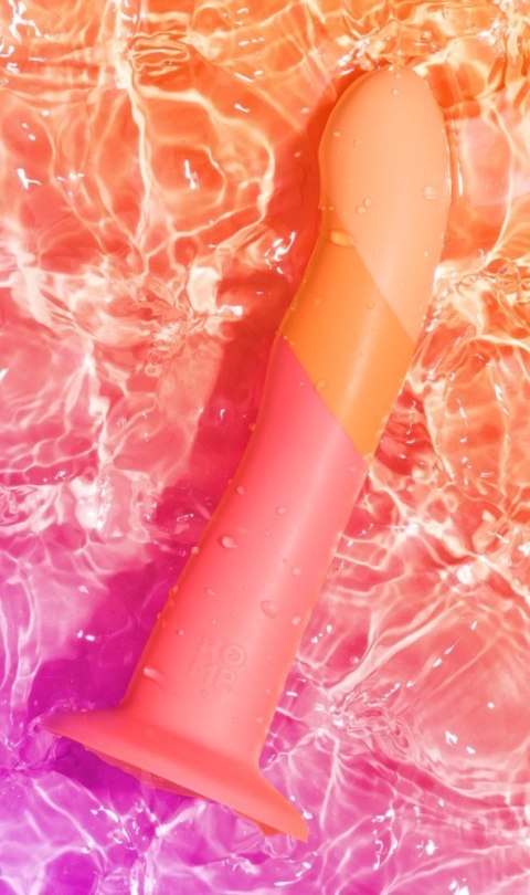 ROMP Dizi Dwukolorowy model falisty silikonowy z przyssawką 18 cm ROMP