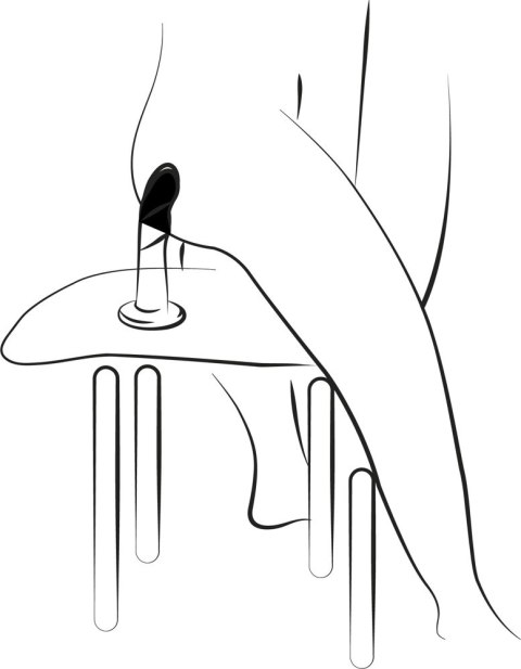 ROMP Dizi Dwukolorowy model falisty silikonowy z przyssawką 18 cm ROMP