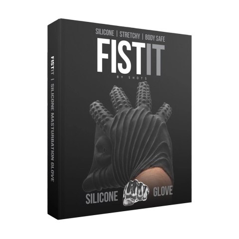 Shots Fist It silikonowa rękawica z teksturą i prążkami - rozmiar uniwersalny Fist It by Shots