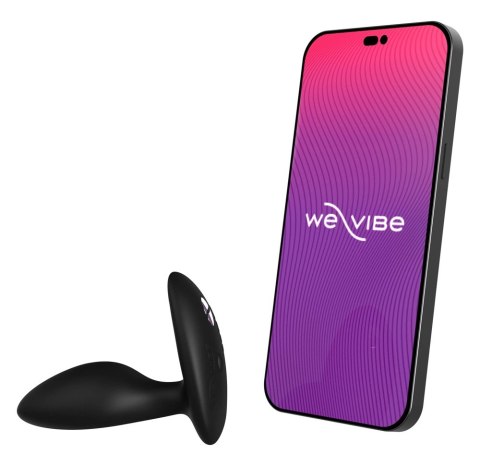 We-Vibe Ditto+ Satin Black zdalnie sterowany korek silikonowy Bluetooth We-Vibe
