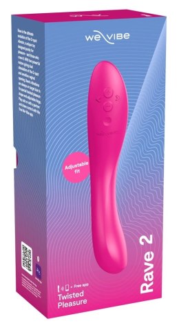 We-Vibe Rave 2 Fuchsia - Wibrator punktu G z aplikacją, ładowalny We-Vibe