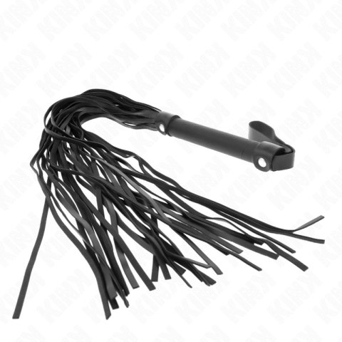 KINK Bicz z imitacji owczej skory 60 cm czarny - wytrzymały i stylowy KINK