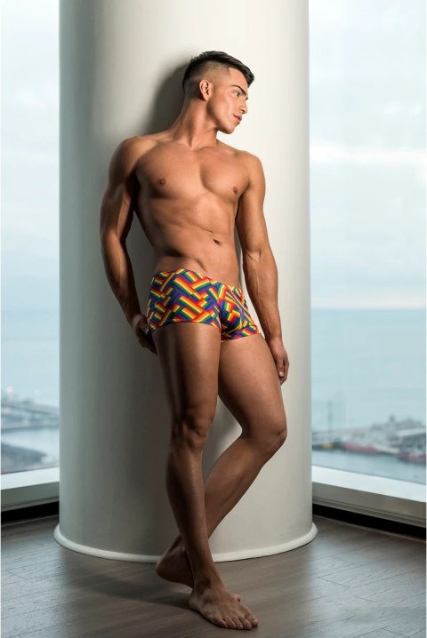 Male Power Impressions Mini szorty XL z paskiem z logo Pride Male Power