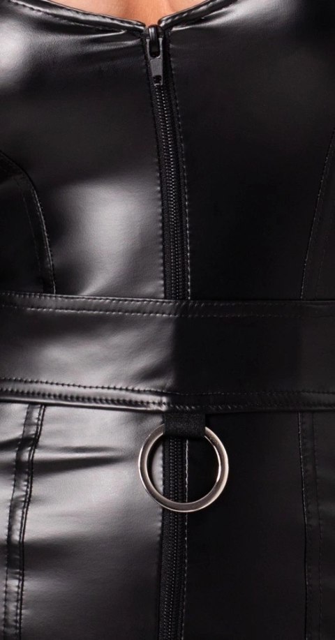 Noir Handmade Sukienka na Ramiączkach z Pierścieniem XL Czarna Noir