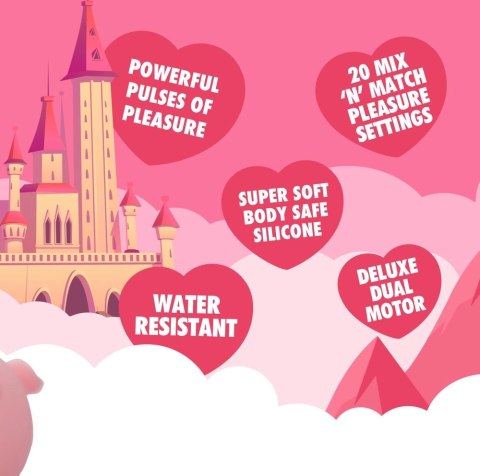 Unihorn Heart Throb - Stymulator Klitorisu w Kształcie Jednorożca, 9 cm, silikon Unihorn