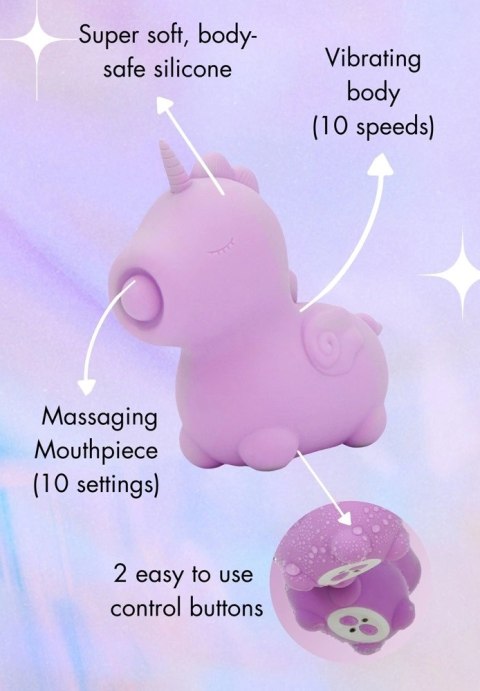 Unihorn Karma Lilac - urządzenie intymne z podwojnym silnikiem, silikon Unihorn