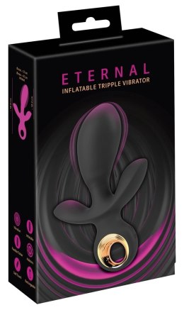 You2Toys Eternal Czarny - Nadmuchiwany Trojramienny System Wibrujący USB Eternal
