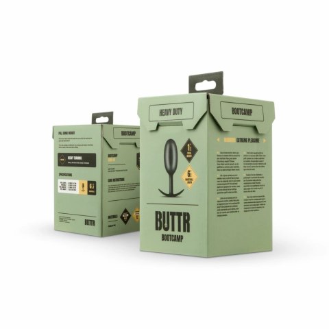 BUTTR Model Weighted Plug silikonowy 549g z metalowym rdzeniem - czarny