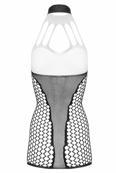 Besired Dania Czarna Sukienka z Elastycznej Siateczki Halter