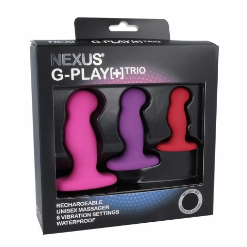 Nexus G-Play Plus Trio - Zestaw 3 anatomicznych stymulatorow silikonowych USB